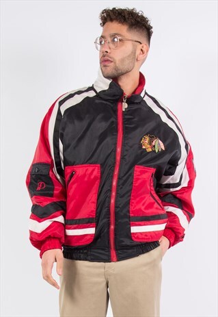 VINTAGE NHL PADDED JACKET CHICAGO BLACKHAWKS