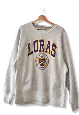 Vintage 90s Heavyweight Loras College Sweatshirt