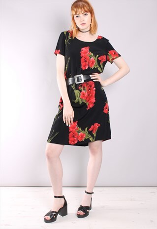 VINTAGE 90S FLORAL SHIFT DRESS
