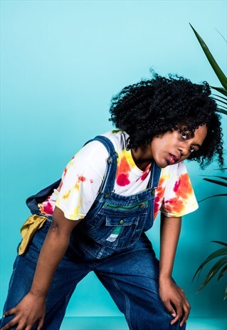 VINTAGE LIBERTY DUNGAREES IN BLUE DENIM