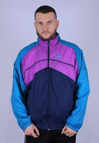 NIKE VINTAGE TRACKSUIT TOP MEN RARE MULTI COLLOR