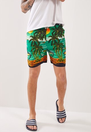 VINTAGE PATTERNED FESTIVAL SHORTS