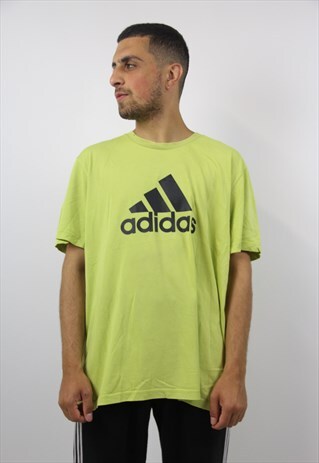 VINTAGE ADIDAS LIME GREEN T-SHIRT