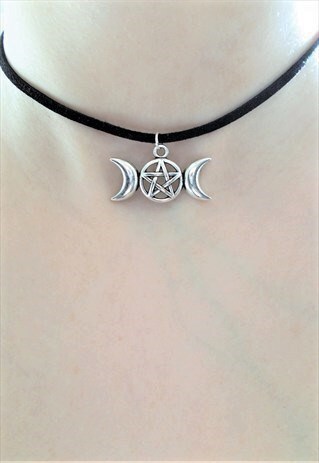 TRIPLE MOON CHOKER - GODESS CHOKER