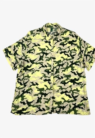 Vintage Camouflage Patterned Shirt Multicolour M BV15114