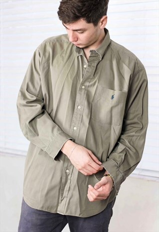 VINTAGE RALPH LAUREN SHIRT LOGO 90S M 11.0