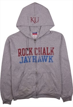 Vintage 90's Champion Hoodie Rock Chalk Jayhawk Full Zip Up