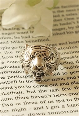 Silver Tiger Ring