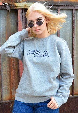 FILA VINTAGE 90S GREY SWEATSHIRT