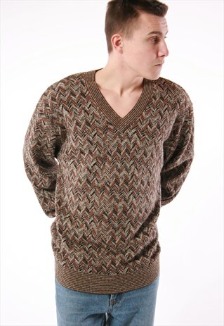 VINTAGE MISSONI SPORT OLDSCHOOL KNITWEAR WOOL JUMPER 14078