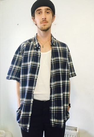 VINTAGE CHECK FLANNEL SHIRT