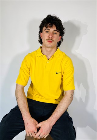 VINTAGE EARLY 90S NIKE EMBROIDERED SWOOSH POLO