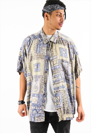 VINTAGE PATTERN SHIRT PSAW189D