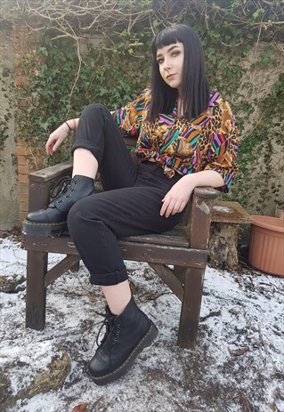 RETRO FUNKY PRINT BLOUSE