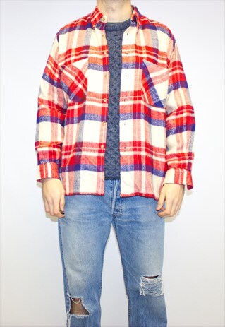 VINTAGE WOOL CHECK SHIRT