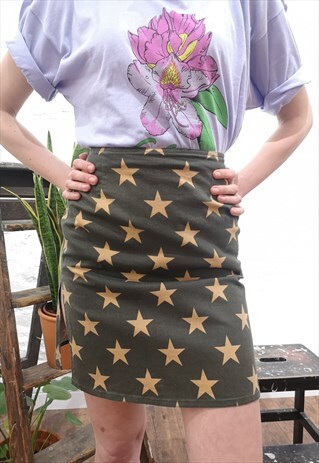VINTAGE MOSCHINO STAR PRINT SKIRT