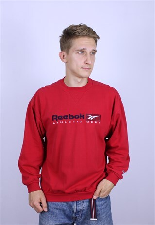 VINTAGE REEBOK BIG LOGO MENS SWEATSHIRT