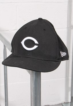 Vintage New Era MLB Cincinnati Reds Cap Black Baseball Hat