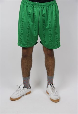 VINTAGE UMBRO GREEN SHORTS