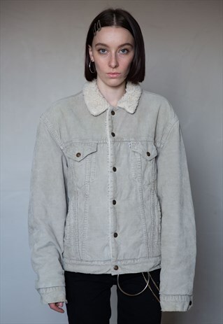 LEVIS VINTAGE CORDUROY SHEARLING JACKET . UNISEX