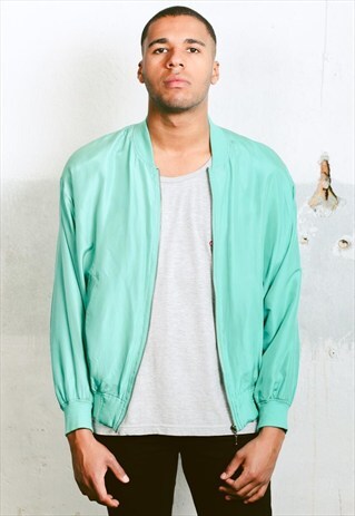 VINTAGE SILK BOMBER JACKET