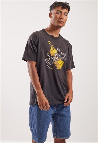 VINTAGE WHISKY BENT GRAPHIC T-SHIRT