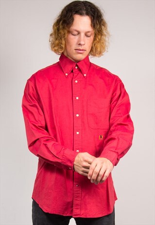 90'S TOMMY HILFIGER VINTAGE RED SHIRT