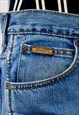 WRANGLER CUT OFF DENIM SHORTS IN BLUE VINTAGE