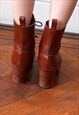 LEATHER ANKLE BOOTS SIZE 5