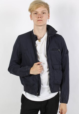 VINTAGE POLO RALPH LAUREN PADDED BOMBER JACKET BLACK