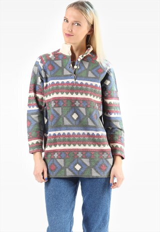 AZTEC SOFT FLEECE SWEATER