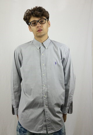 RALPH LAUREN MENS SHIRT LARGE 16 COLLAR OXFORD BUTTON DOWN