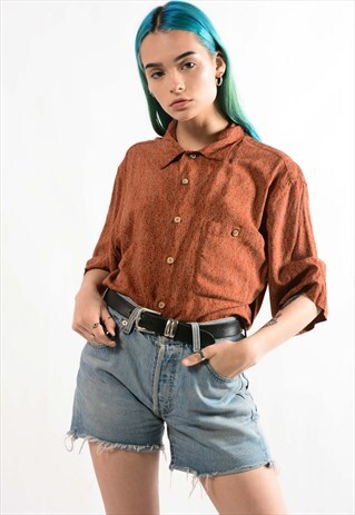 VINTAGE ABSTRACT PATTERN SHIRT