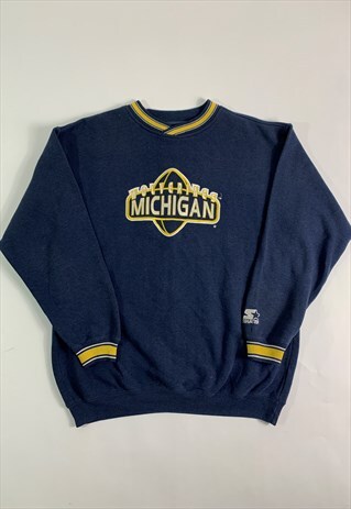 MICHIGAN WOLVERINES RIBBED NECK SWEATER