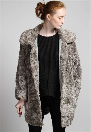 VINTAGE FAUX FUR JACKET