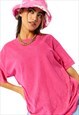 SKINNYDIP LONDON ON MY WAY GRAPHIC OVERSIZED T-SHIRT IN PINK