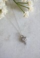 ORION CLEAR SILVER PLANET AND STAR NECKLACE