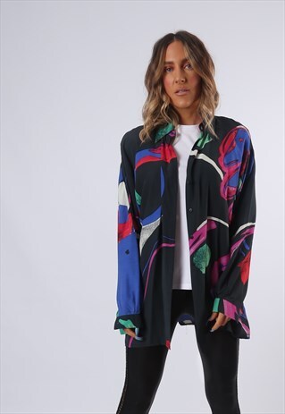 PATTERNED SHIRT OVERSIZED UK 14 (GFBY)
