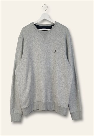 VINTAGE NAUTICA SWEATSHIRT CLASSIC IN GREY L