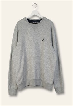 Vintage Nautica Sweatshirt Classic in Grey L