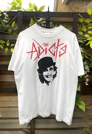 Vintage Screenstars 1990s the Adicts white T-shirt medium 
