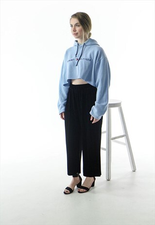 BLUE CROP SWEATER / TOMMY HILFIGER SUMMER JUMPER