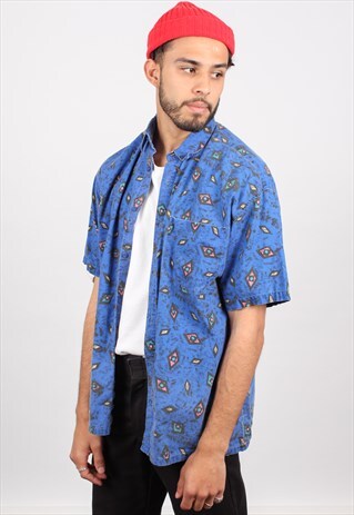 VINTAGE CRAZY PATTERN SHIRT ASM2394