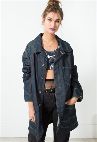 VINTAGE 80'S DENIM LEE COAT / S1700