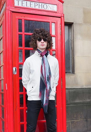 MENS UNION JACK VINTAGE STYLE LONG DETAIL SCARF