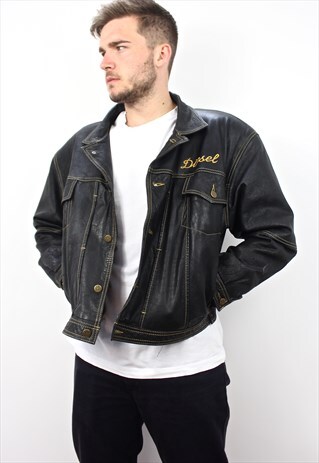 RARE 80'S DISTRESSED LEATHER JACKET