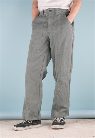 VINTAGE CAMO 'SALT AND PEPPER' TROUSERS MILITARY UTLITY