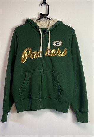 GREEN BAY PACKERS NFL FULL ZIP HOODIE WOMENS LARGE