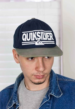 VINTAGE QUIKSILVER BASEBALL CAP LOGO 90S ONE SIZE 3.4