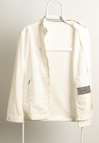 VINTAGE GIVENCHY LIGHT SPORTY JACKET LOGO WHITE SIZE L